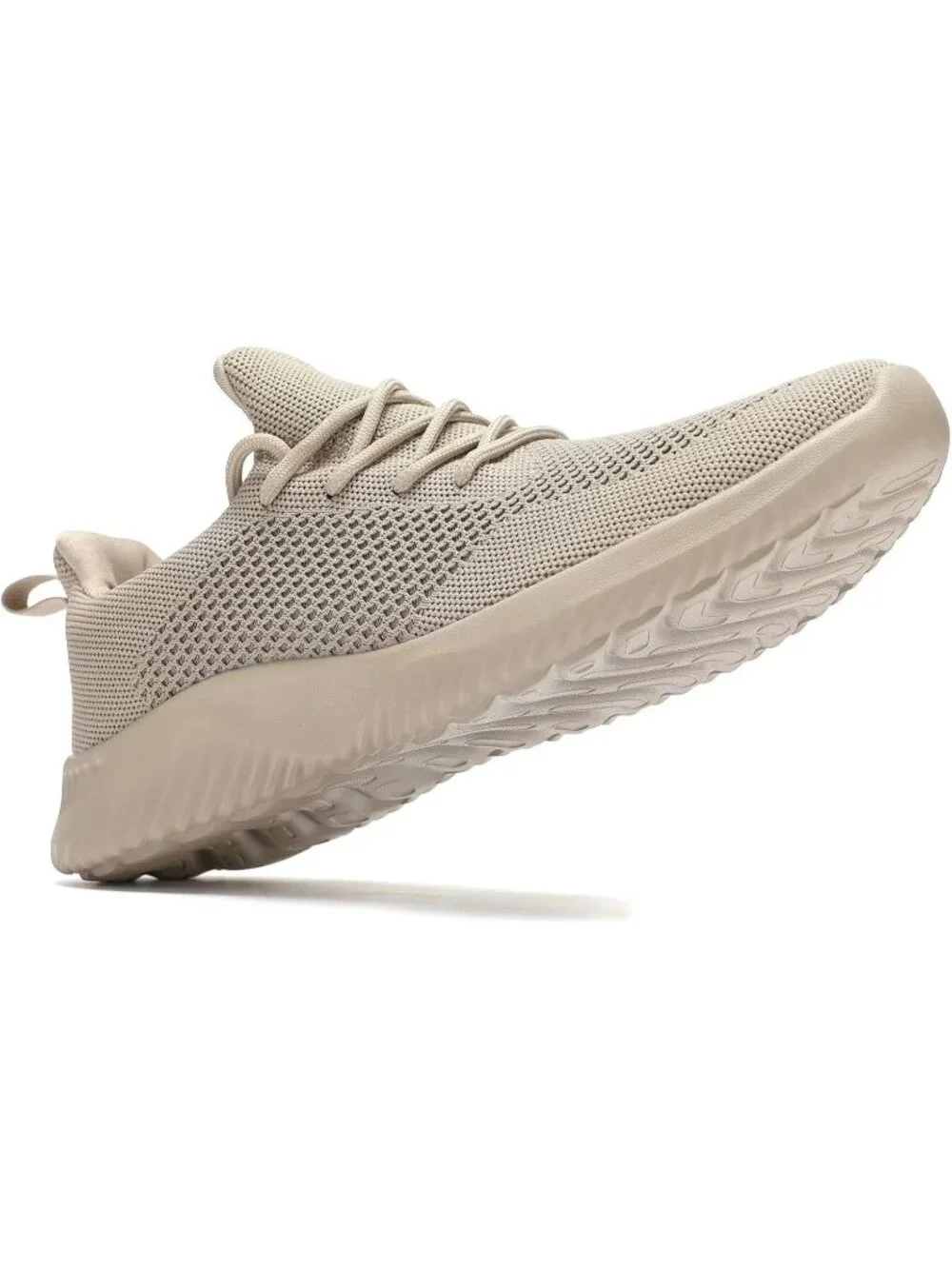 🆕Men's Khaki Tan Slip on Walking Shoes Ultra Light Breathable Running Shoes